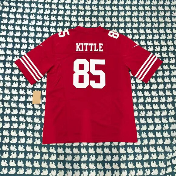 George Kittle Scarlet San Francisco 49ers #85 Nike Jersey - Picture 2 of 8